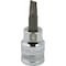Dynamic Tools 3/8" Drive Slotted Head, Sl6 Bit Standard Length, Chrome Socket D006106 - alternate 1